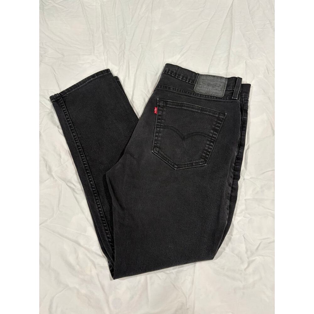 Levi’s 502 Men’s Black Denim Straight Leg Jeans Size 36W 32L